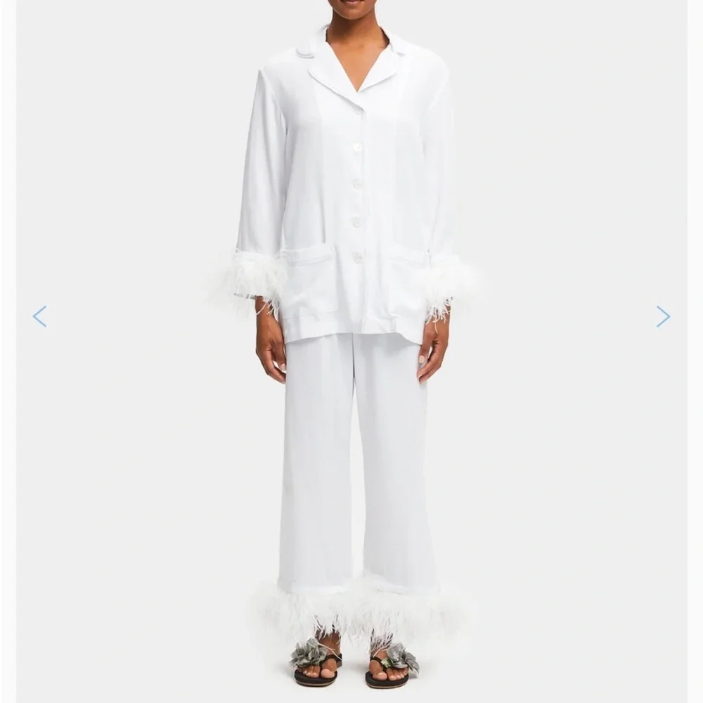 NWOT Sleeper Pajamas with Feathers - Picture 2 of 6